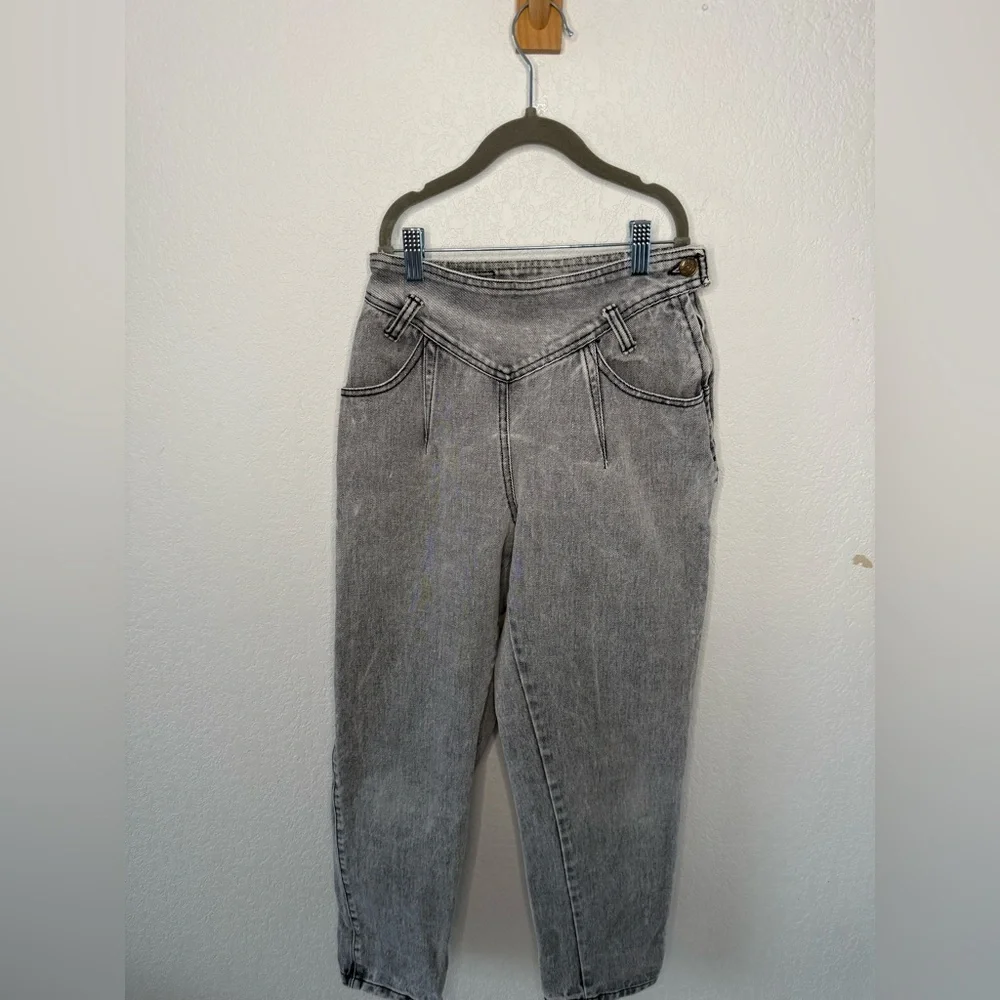 Vintage 80s Zena High Rise Gray Women's Jeans